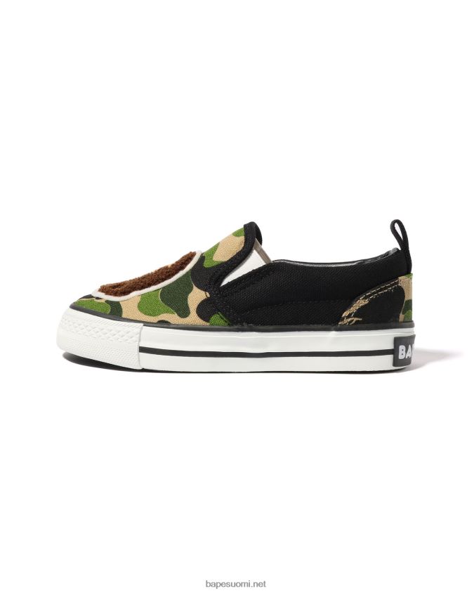 armeijan vihreä lapset A Bathing Ape abc camo head patch slip ons 8HT2D81618