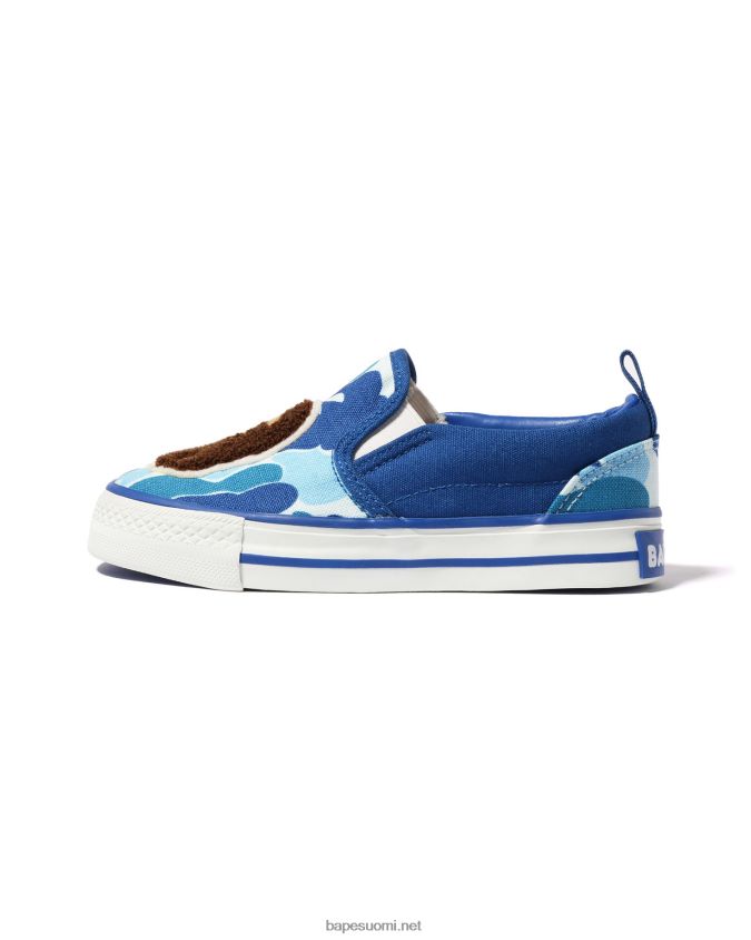 sininen lapset A Bathing Ape abc camo head patch slip ons 8HT2D81617