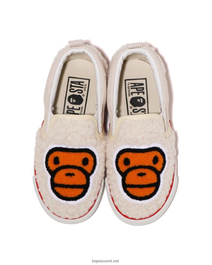 valkoinen lapset A Bathing Ape baby milo boa -housut 8HT2D81523