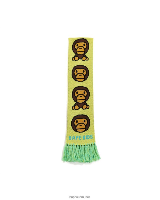 keltainen lapset A Bathing Ape baby milo neulottu huivi 8HT2D81768