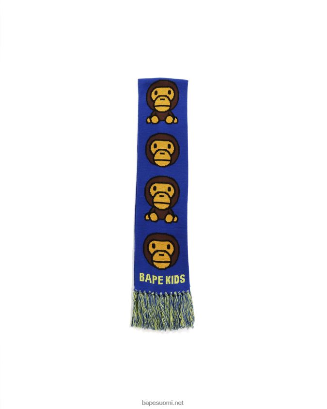 sininen lapset A Bathing Ape baby milo neulottu huivi 8HT2D81766