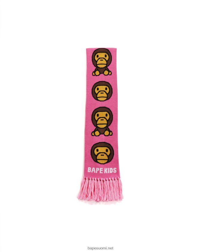vaaleanpunainen lapset A Bathing Ape baby milo neulottu huivi 8HT2D81767