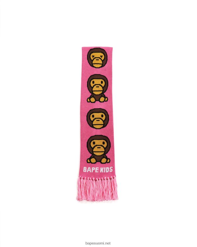 vaaleanpunainen lapset A Bathing Ape baby milo neulottu huivi 8HT2D81767