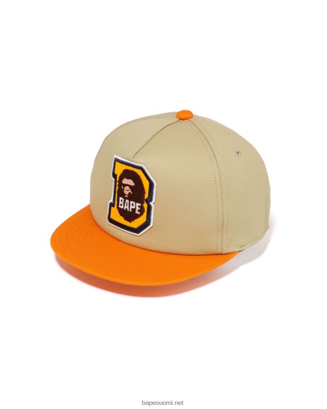 beige lapset A Bathing Ape pää b patch cap 8HT2D81435