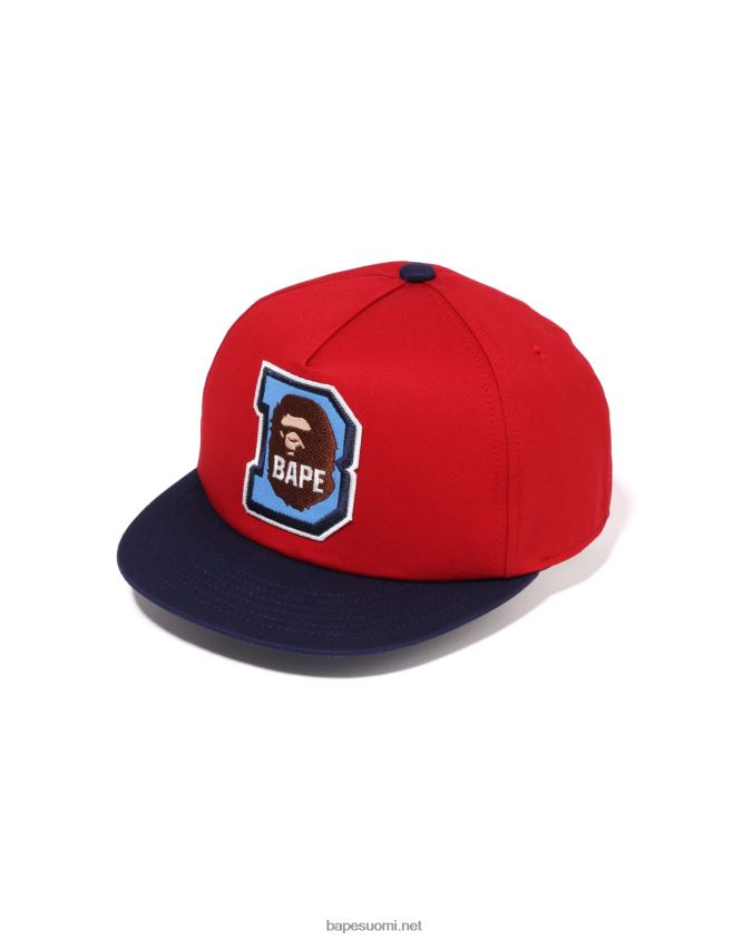 kirkkaan punainen lapset A Bathing Ape pää b patch cap 8HT2D81436
