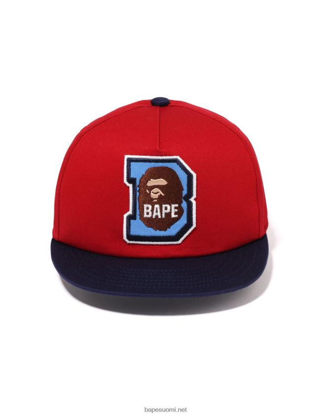 kirkkaan punainen lapset A Bathing Ape pää b patch cap 8HT2D81436