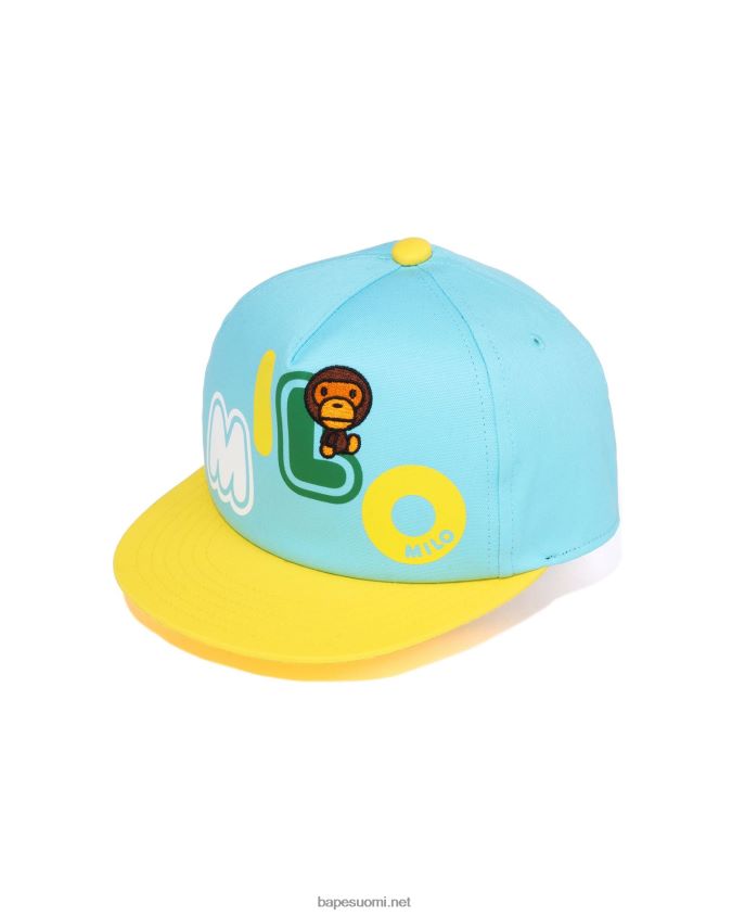 vaaleansininen lapset A Bathing Ape baby milo font cap 8HT2D81344