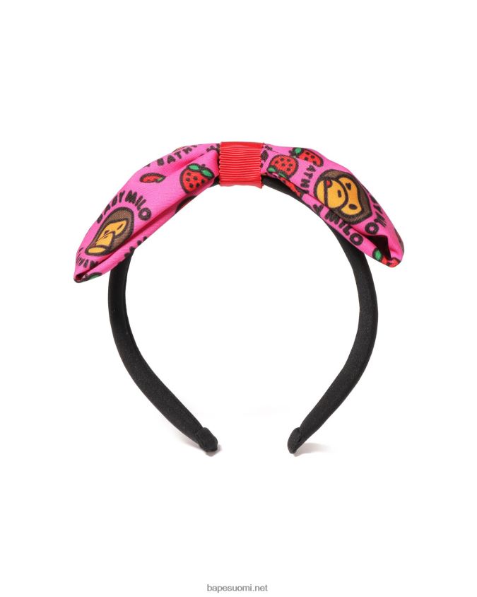 karmiinin ruusu lapset A Bathing Ape baby milo mansikkanauhahiusnauha 8HT2D81709