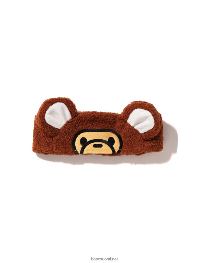 ruskea lapset A Bathing Ape baby milo karhu korva boa hiuspanta 8HT2D81534