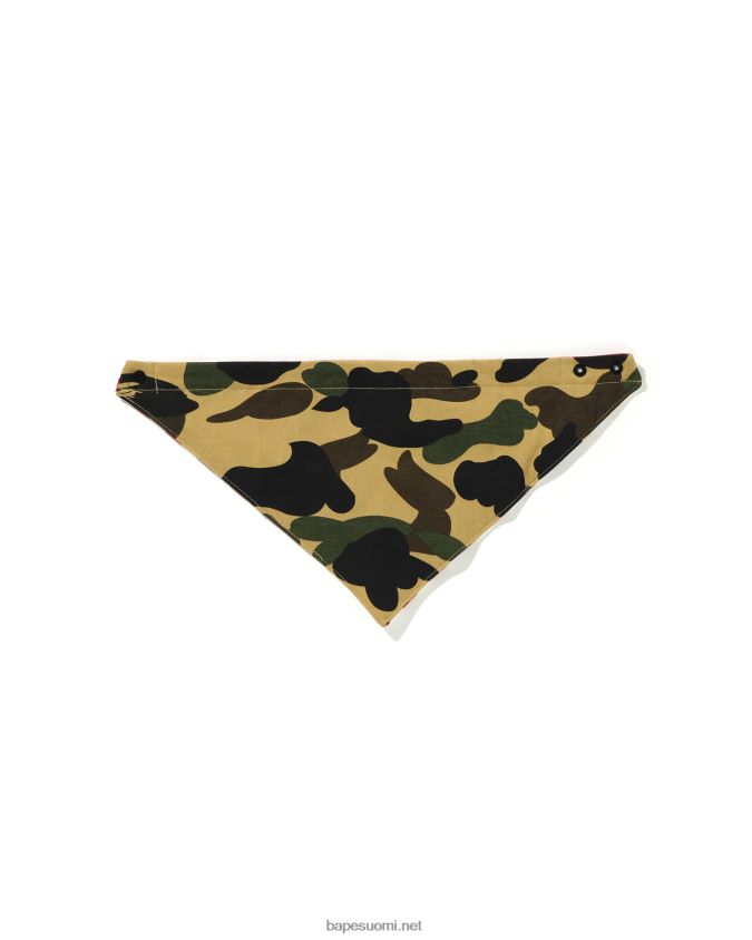 keltainen lapset A Bathing Ape 1. camo bandana ruokalappu 8HT2D81632