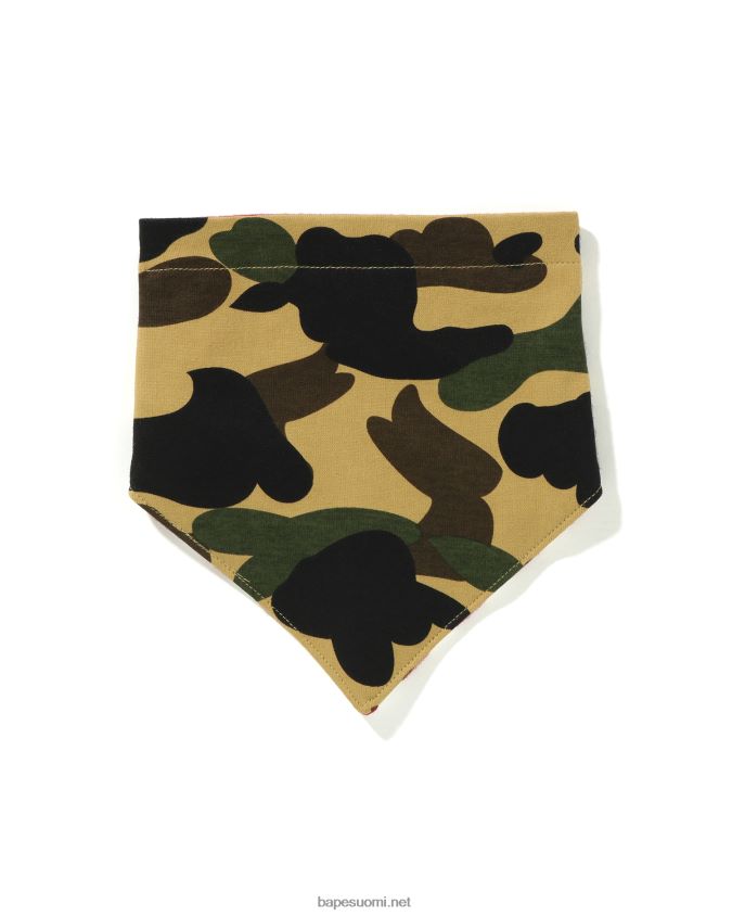 keltainen lapset A Bathing Ape 1. camo bandana ruokalappu 8HT2D81632