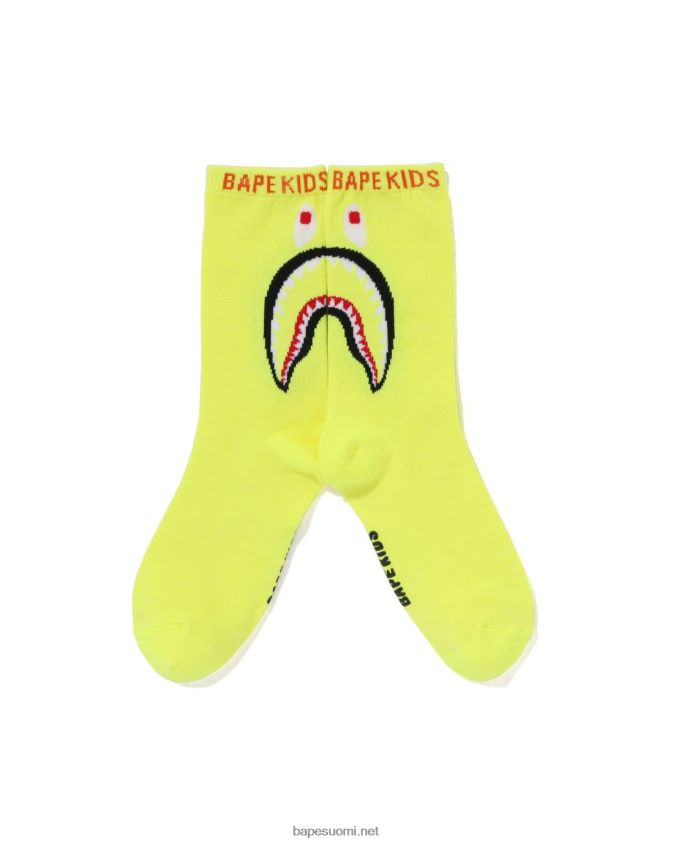 keltainen lapset A Bathing Ape hain sukat 8HT2D81404