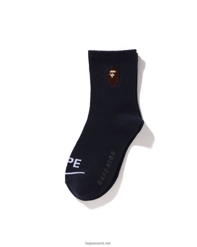 laivastonsininen lapset A Bathing Ape pään uurretut sukat 8HT2D81680