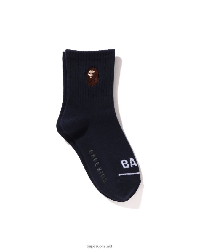 laivastonsininen lapset A Bathing Ape pään uurretut sukat 8HT2D81680