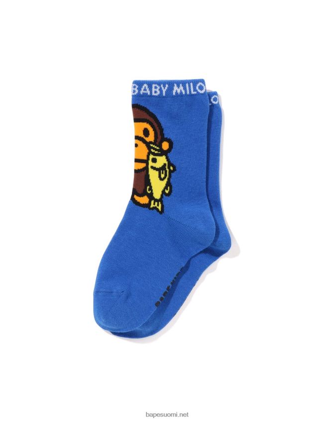 sininen lapset A Bathing Ape baby milo mustat bassosukat 8HT2D81389