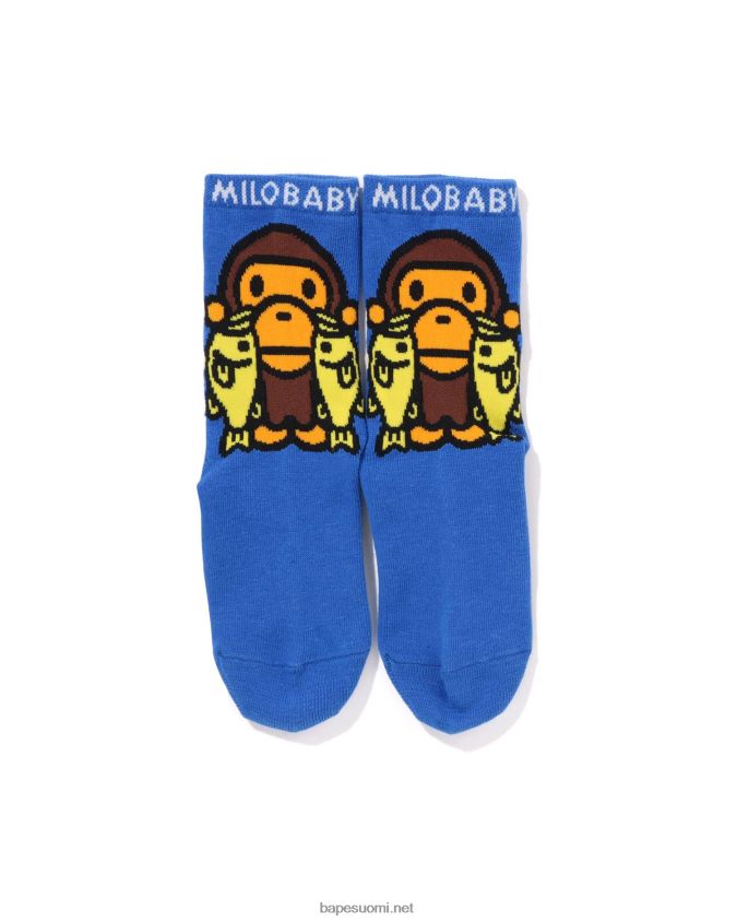 sininen lapset A Bathing Ape baby milo mustat bassosukat 8HT2D81389