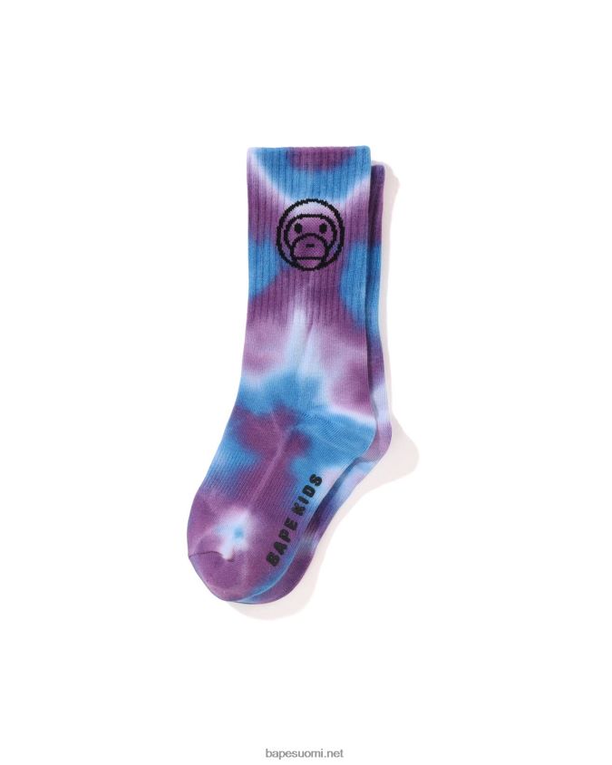 sininen lapset A Bathing Ape baby milo tie värjätty rib sukka 8HT2D81703