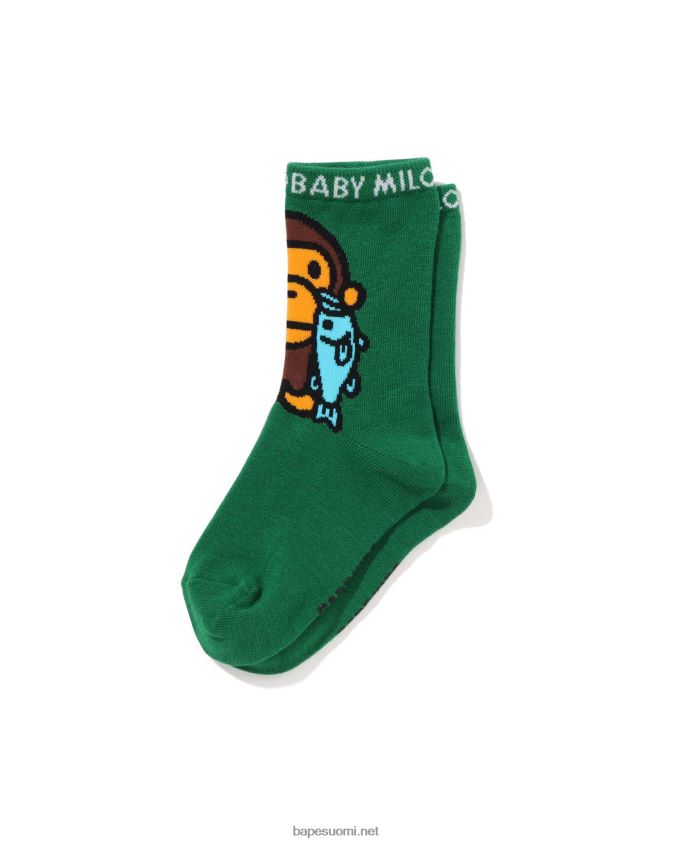 smaragdi lapset A Bathing Ape baby milo mustat bassosukat 8HT2D81390
