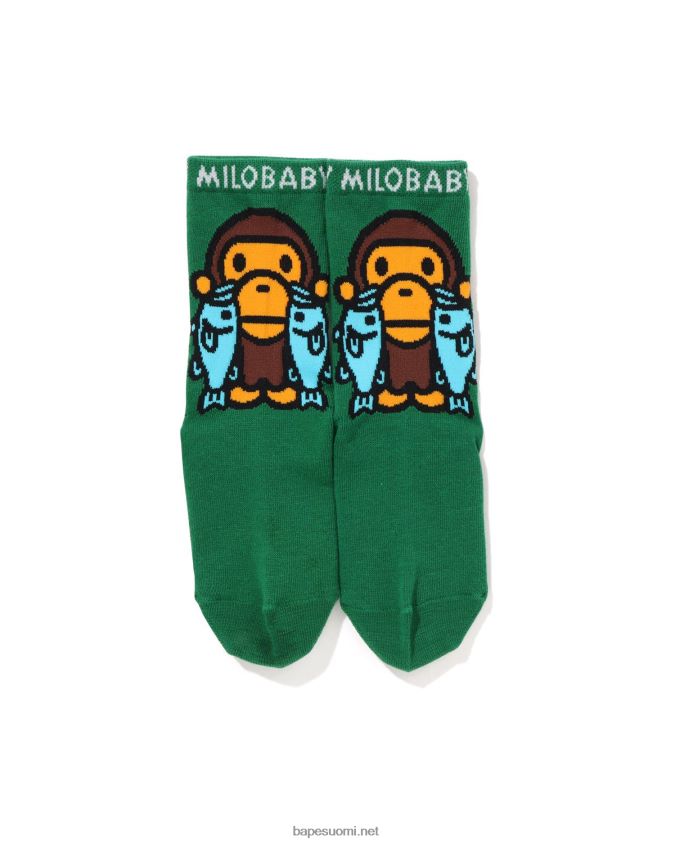 smaragdi lapset A Bathing Ape baby milo mustat bassosukat 8HT2D81390