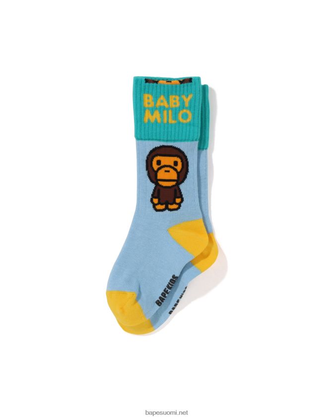 vaaleansininen lapset A Bathing Ape baby milo cuffs sukat 8HT2D81306