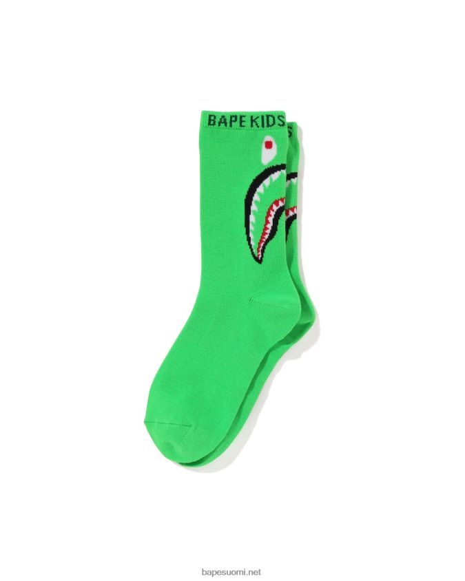 vaaleanvihreä lapset A Bathing Ape hain sukat 8HT2D81402