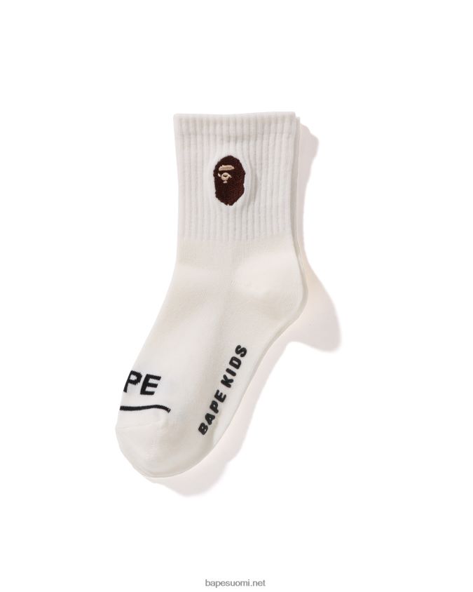 valkoinen lapset A Bathing Ape pään uurretut sukat 8HT2D81681