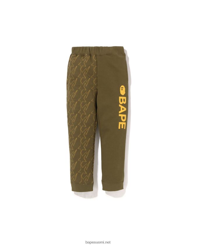 armeijan vihreä lapset A Bathing Ape sta tilkkuhousut 8HT2D81541