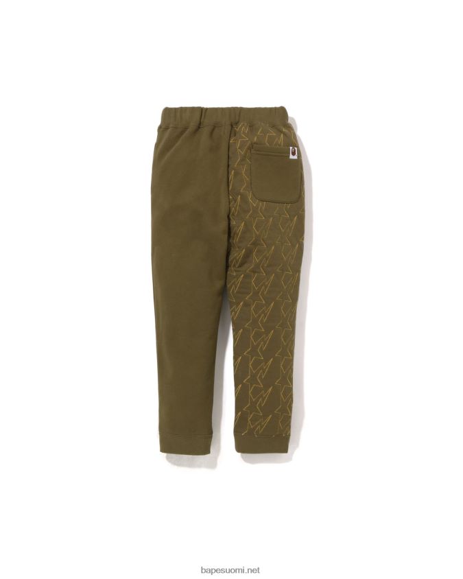 armeijan vihreä lapset A Bathing Ape sta tilkkuhousut 8HT2D81541