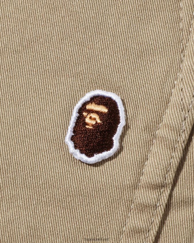 beige lapset A Bathing Ape abc camo cuffed pants jr 8HT2D81682