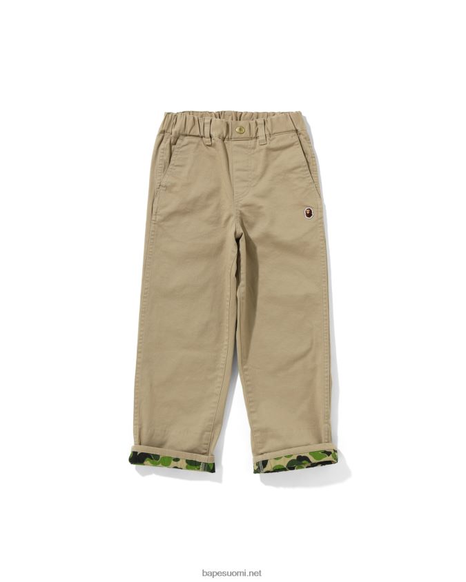 beige lapset A Bathing Ape abc camo resorit housut 8HT2D81671