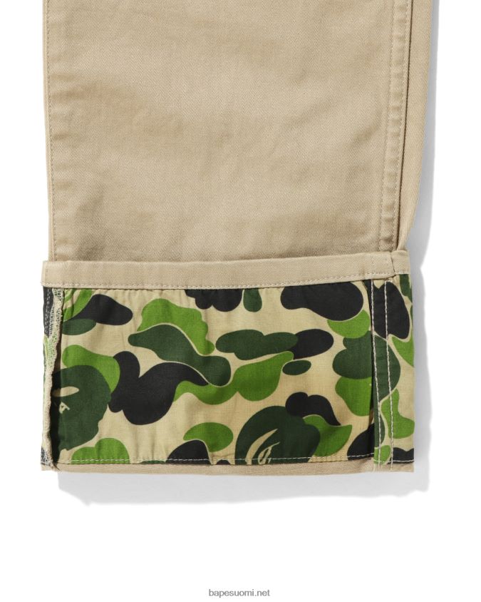 beige lapset A Bathing Ape abc camo resorit housut 8HT2D81671