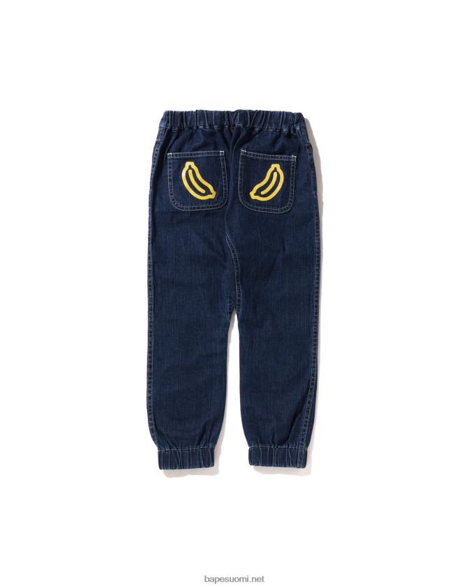 denim lapset A Bathing Ape baby milo puheilmapallo farkkuhousut 8HT2D81560