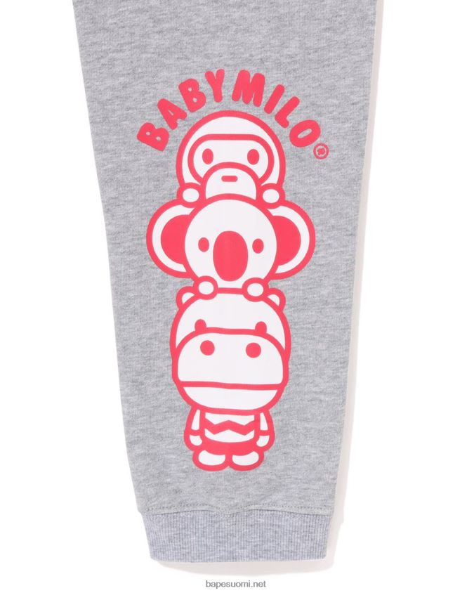 harmaa lapset A Bathing Ape baby milo ystävät hikihousut 8HT2D81421