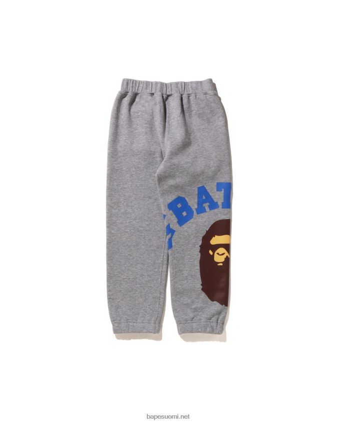 harmaa lapset A Bathing Ape jättiläiset college-housut 8HT2D81537