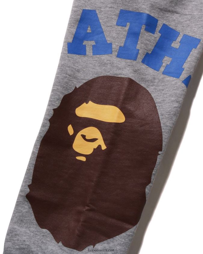 harmaa lapset A Bathing Ape jättiläiset college-housut 8HT2D81537