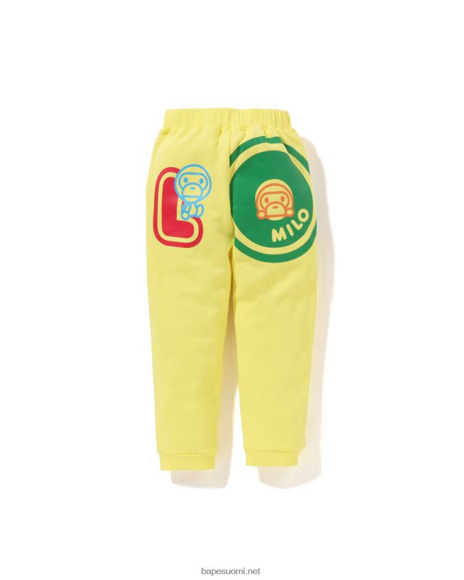 keltainen lapset A Bathing Ape baby milo font collegehousut 8HT2D81356
