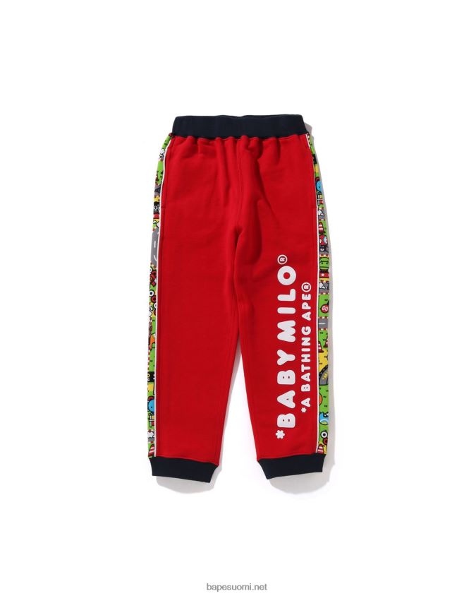 kirkkaan punainen lapset A Bathing Ape baby milo kilpa-housut 8HT2D81720