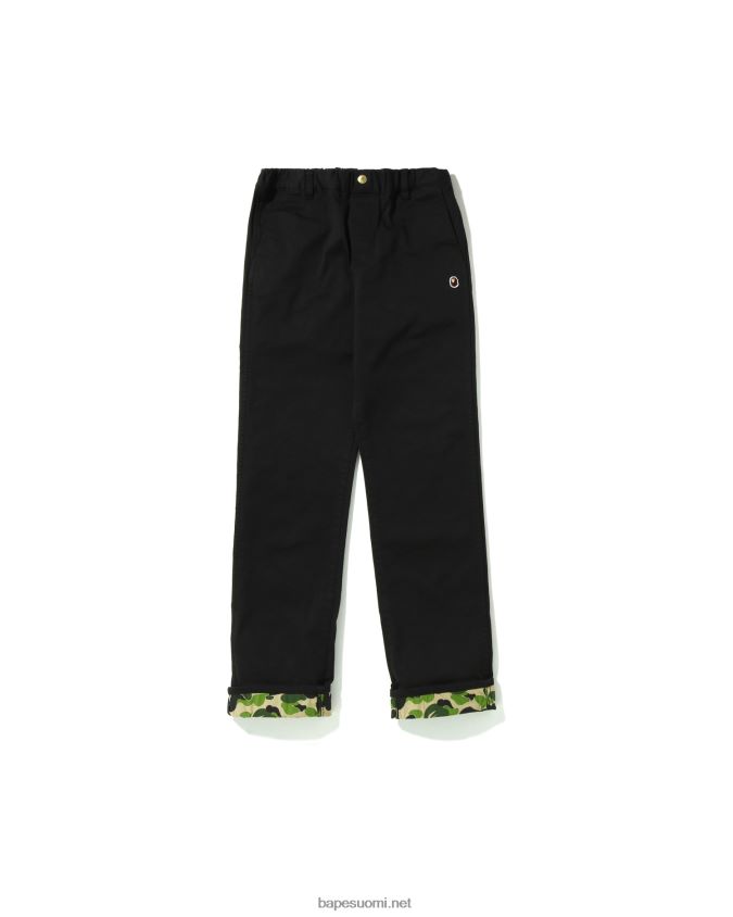 musta lapset A Bathing Ape abc camo cuffed pants jr 8HT2D81683