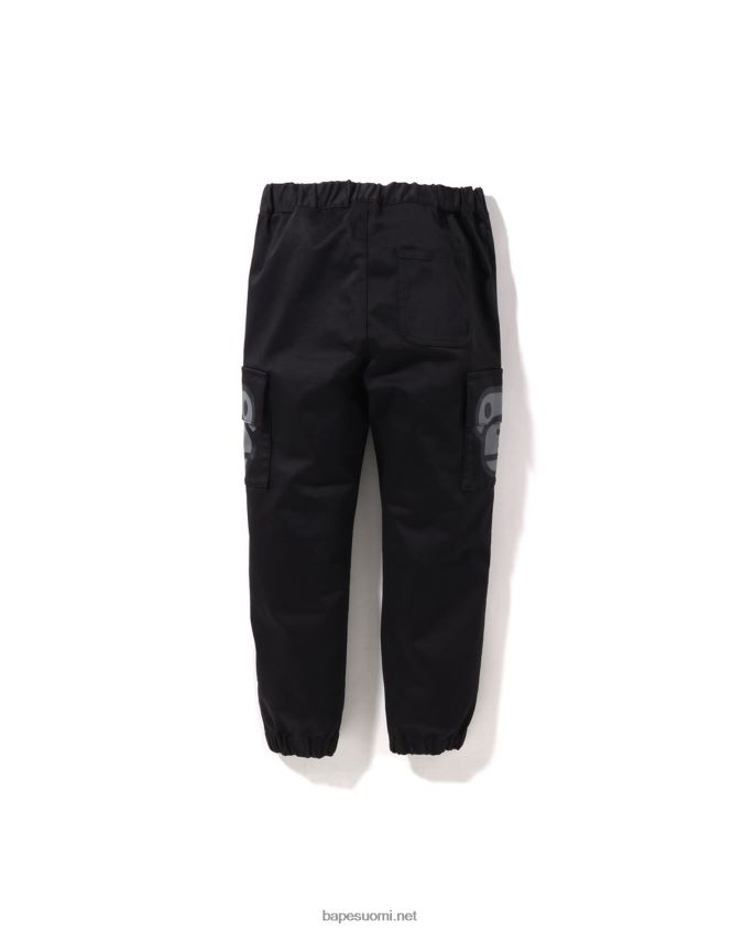 musta lapset A Bathing Ape baby milo sivutaskuhousut 8HT2D81599