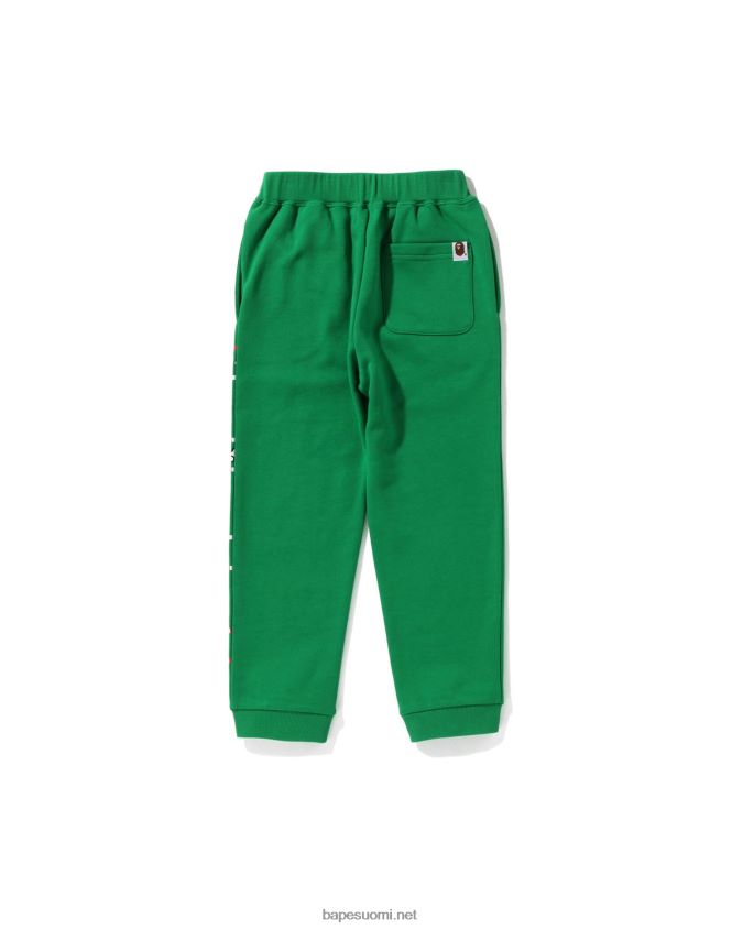 riikinkukon vihreä lapset A Bathing Ape baby milo racing friends collegehousut 8HT2D81732