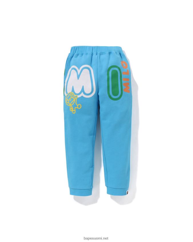 sininen lapset A Bathing Ape baby milo font collegehousut 8HT2D81355