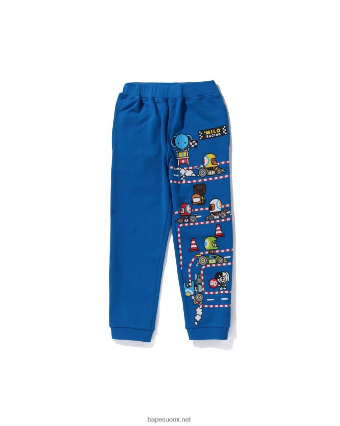 sininen lapset A Bathing Ape baby milo racing friends collegehousut 8HT2D81731