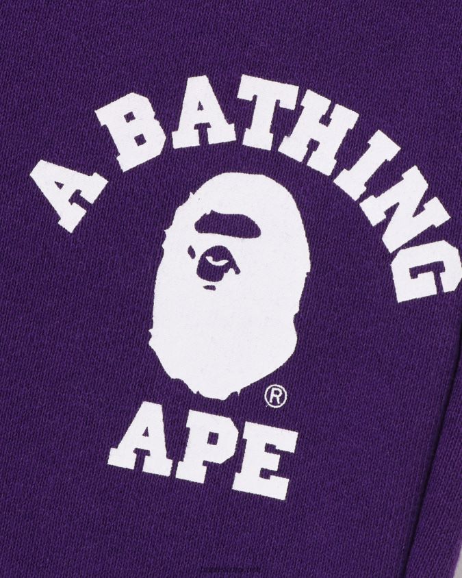 violetti lapset A Bathing Ape college collegehousut 8HT2D81446