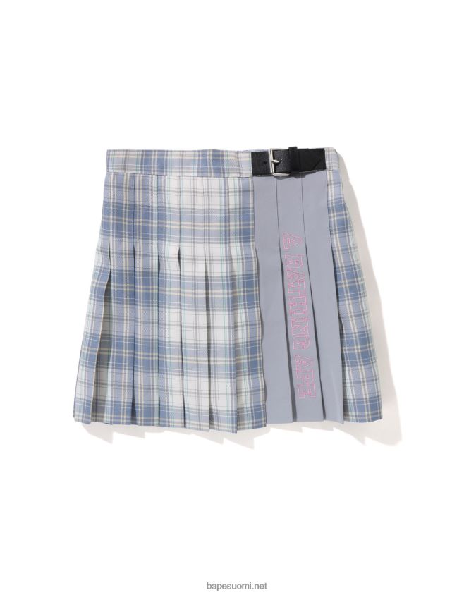 sininen lapset A Bathing Ape check laskoshame jr 8HT2D81443
