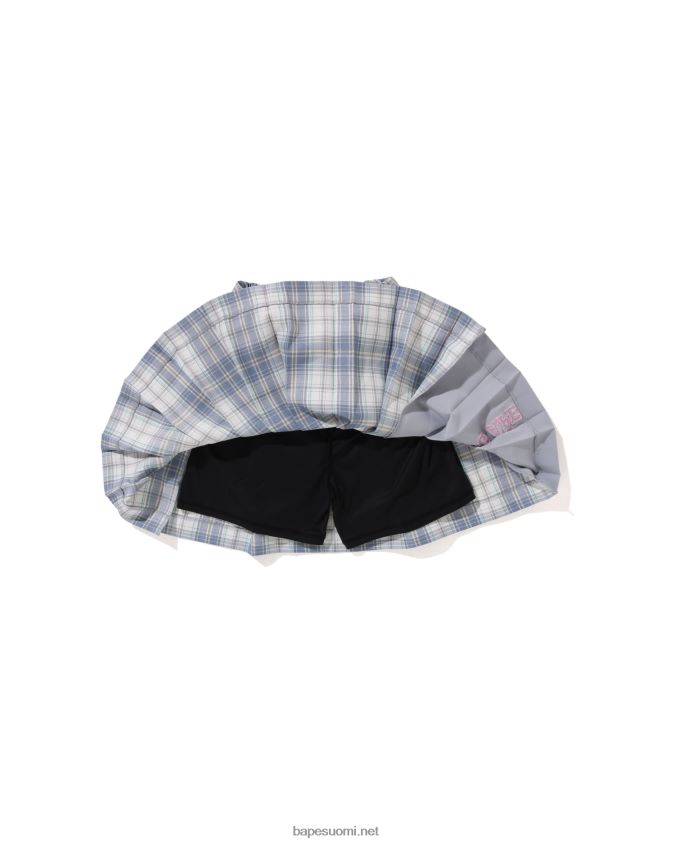sininen lapset A Bathing Ape check laskoshame jr 8HT2D81443