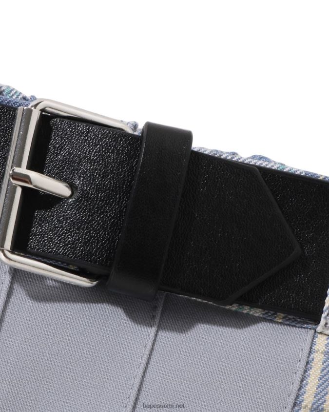 sininen lapset A Bathing Ape check laskoshame jr 8HT2D81443