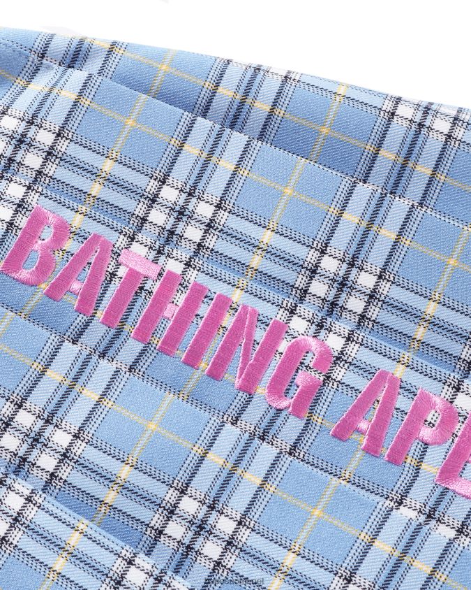 sininen lapset A Bathing Ape check laskoshame jr 8HT2D81696
