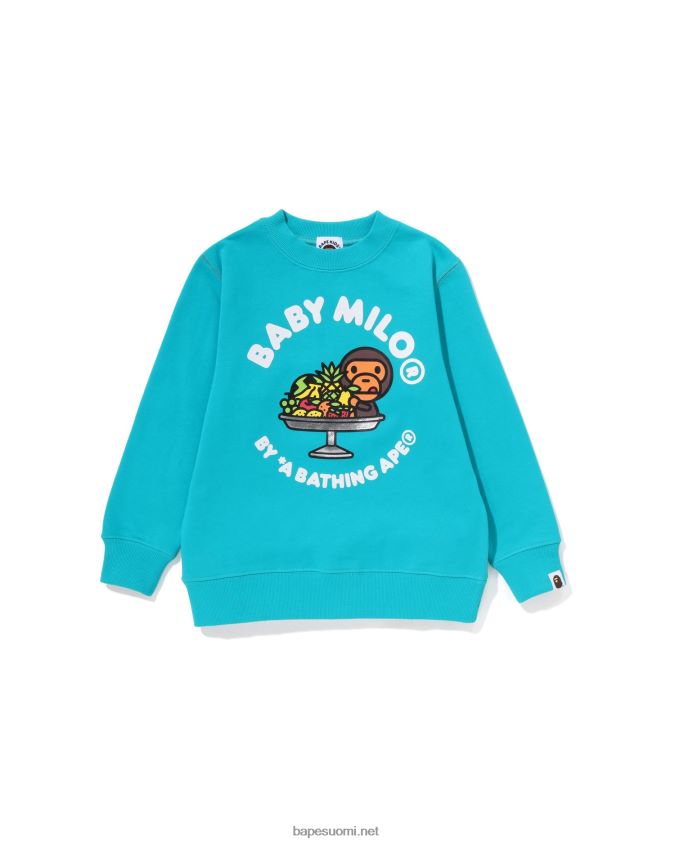 Minttu lapset A Bathing Ape baby milo fruit crewneck 8HT2D81419