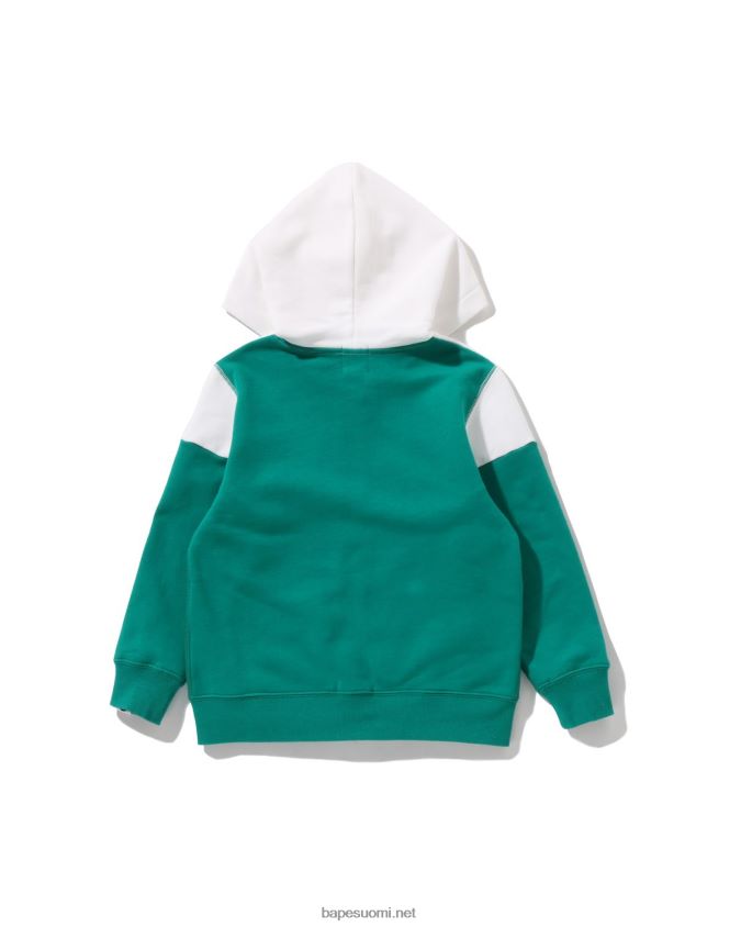 Minttu lapset A Bathing Ape värillinen vetoketjuhuppari 8HT2D81580