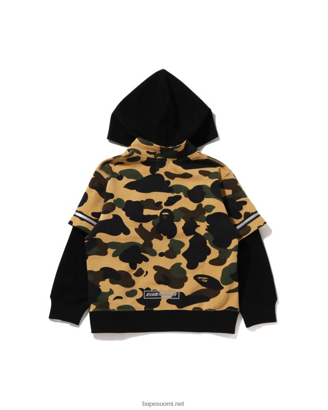 keltainen lapset A Bathing Ape Ensimmäinen camo racing -kerroshuppari 8HT2D81669